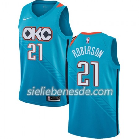 Herren NBA Oklahoma City Thunder Trikot Andre Roberson 21 2018-19 Nike City Edition Blau Swingman